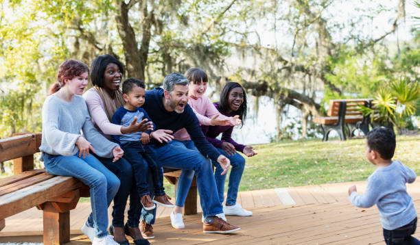 Blended families bonding as stepparents