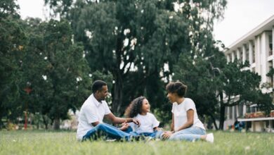 Co-parenting after divorce with parents and child