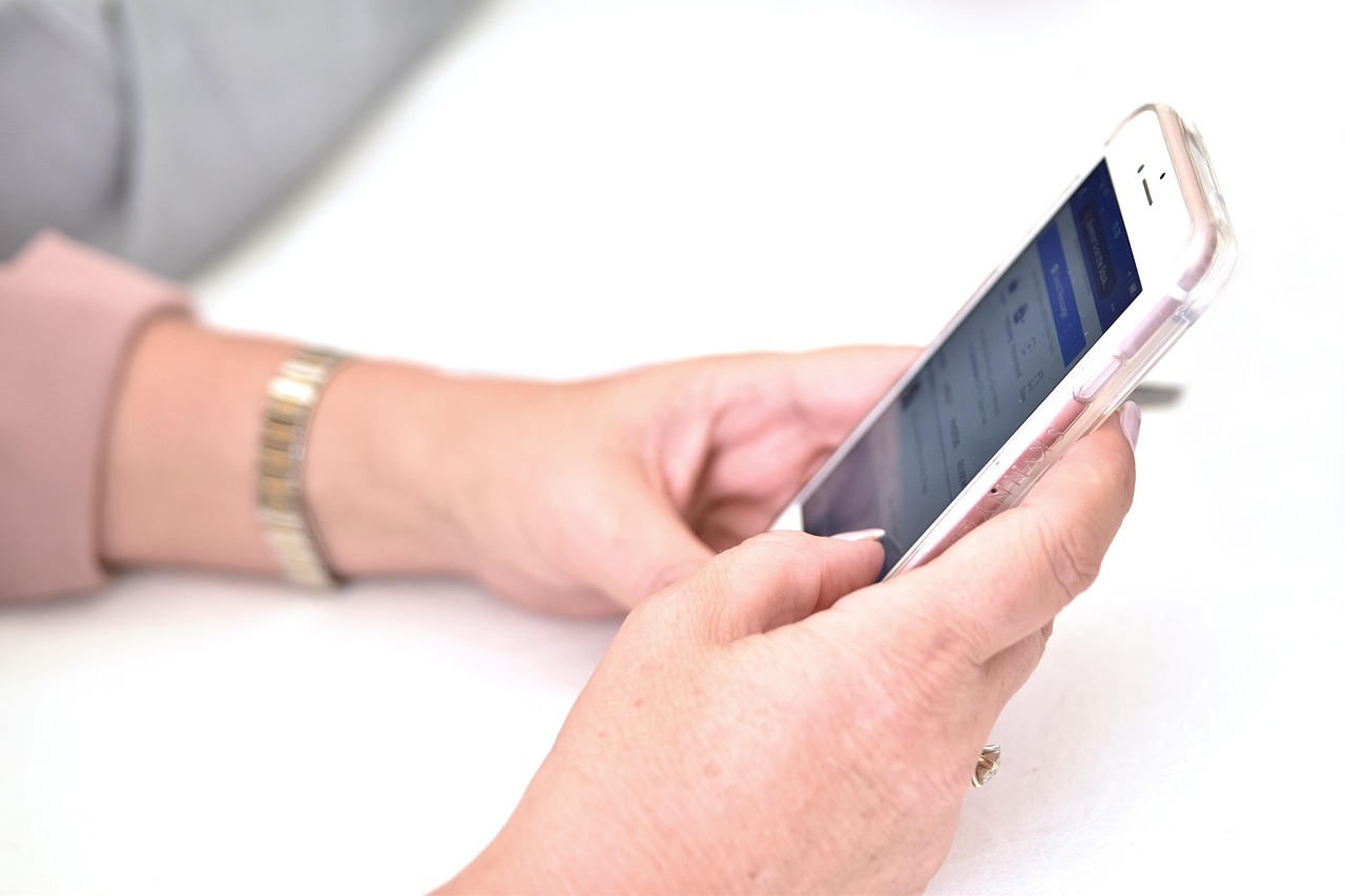 Person practicing digital self-care