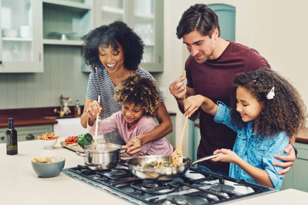 Family traditions through cooking together
