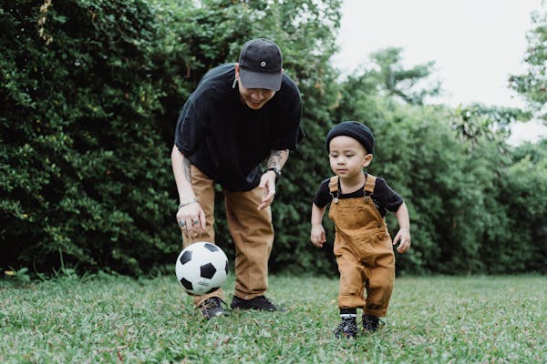 Gentle parenting moment with parent and child