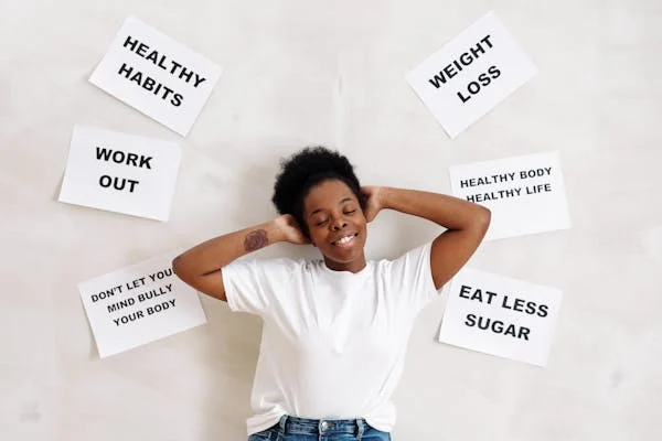 Person practicing how to form lasting habits