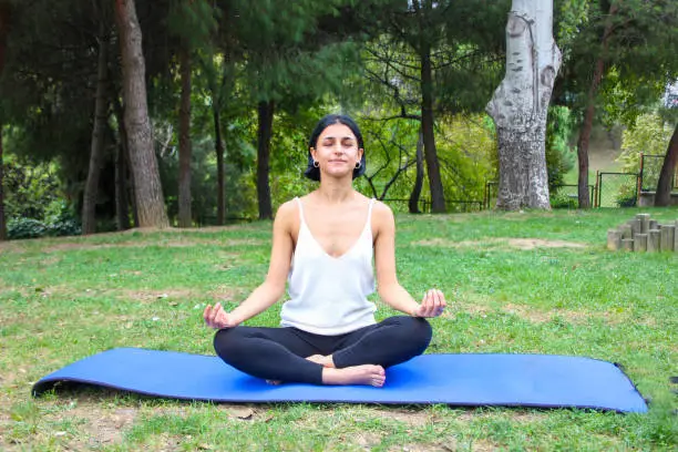 Stress relief before workout meditation