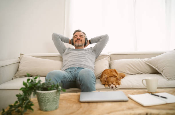 Person practicing self-care for anxiety