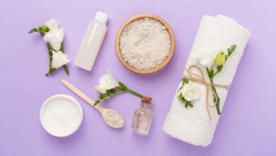 Skincare routine order products