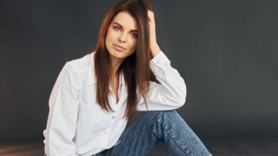 Stylish on a budget fashion with thrifted outfit
