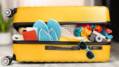 Travel packing guides for organized trips
