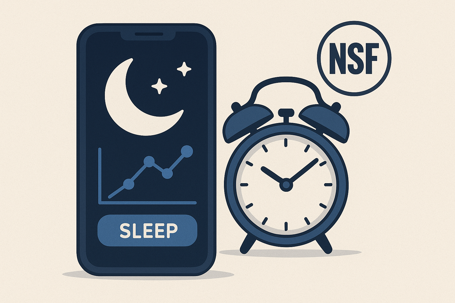 Person using sleep app in bed at night - Calm vs Loona experience