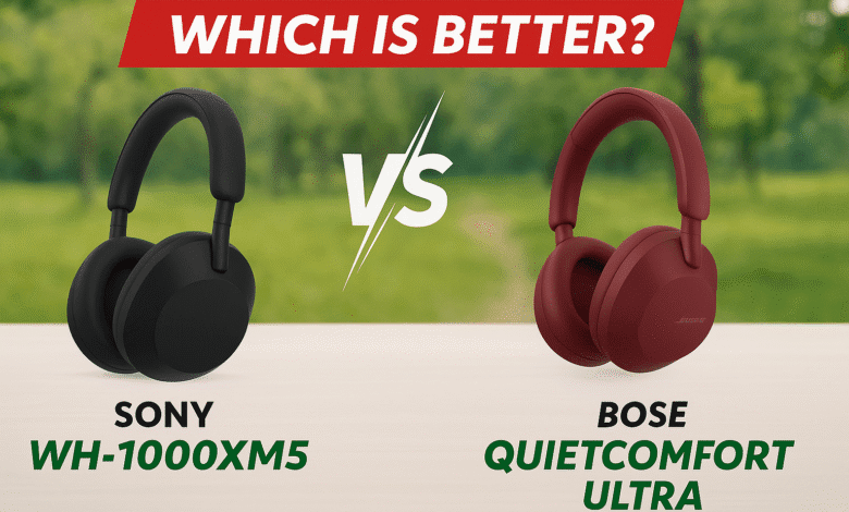 Sony WH-1000XM5 vs Bose QuietComfort Ultra comparison hero